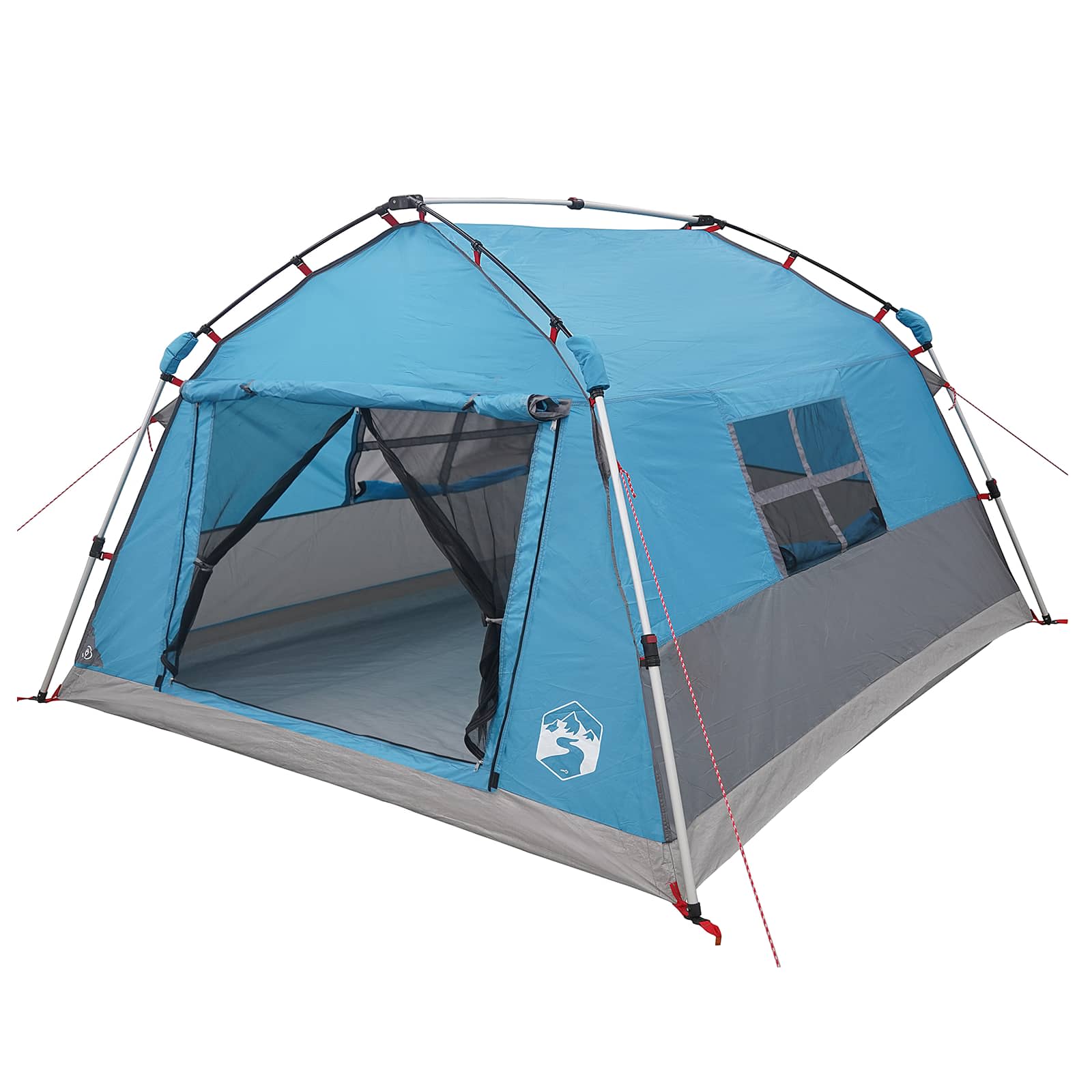 vidaXL Instant Tent Water-resistant 4-Person Blue