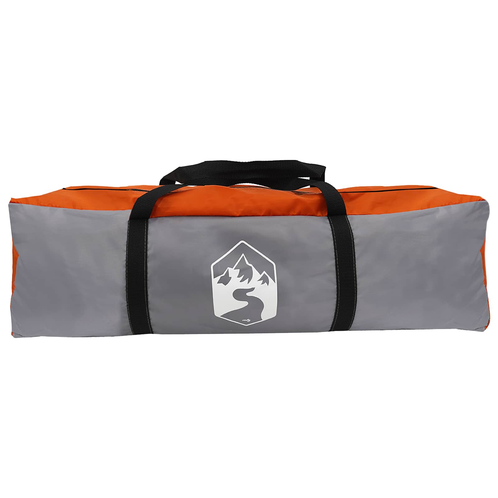 vidaXL Instant Tent Water-resistant 4-Person Grey and Orange