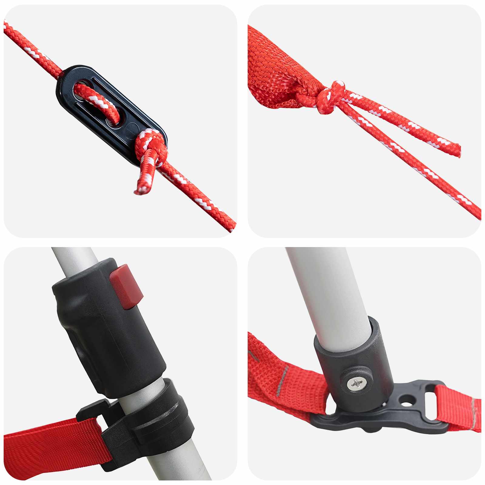 vidaXL Instant Tent Water-resistant 4-Person Grey and Orange