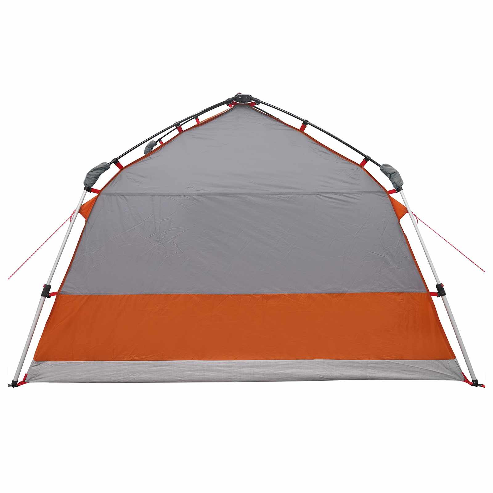 vidaXL Instant Tent Water-resistant 4-Person Grey and Orange