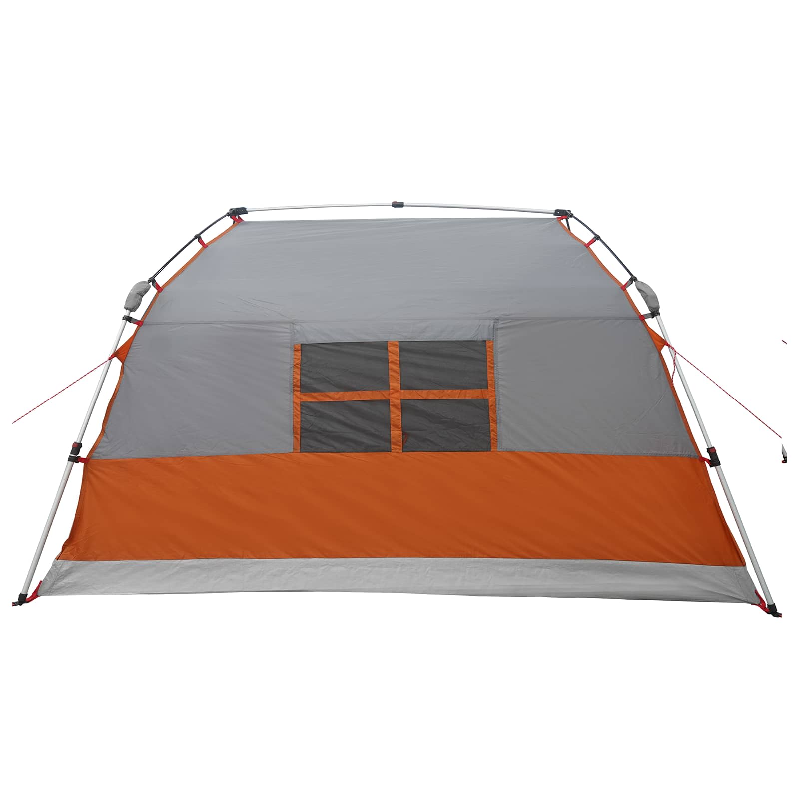 vidaXL Instant Tent Water-resistant 4-Person Grey and Orange