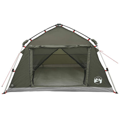 vidaXL Instant Tent Water-resistant 4-Person Army Green