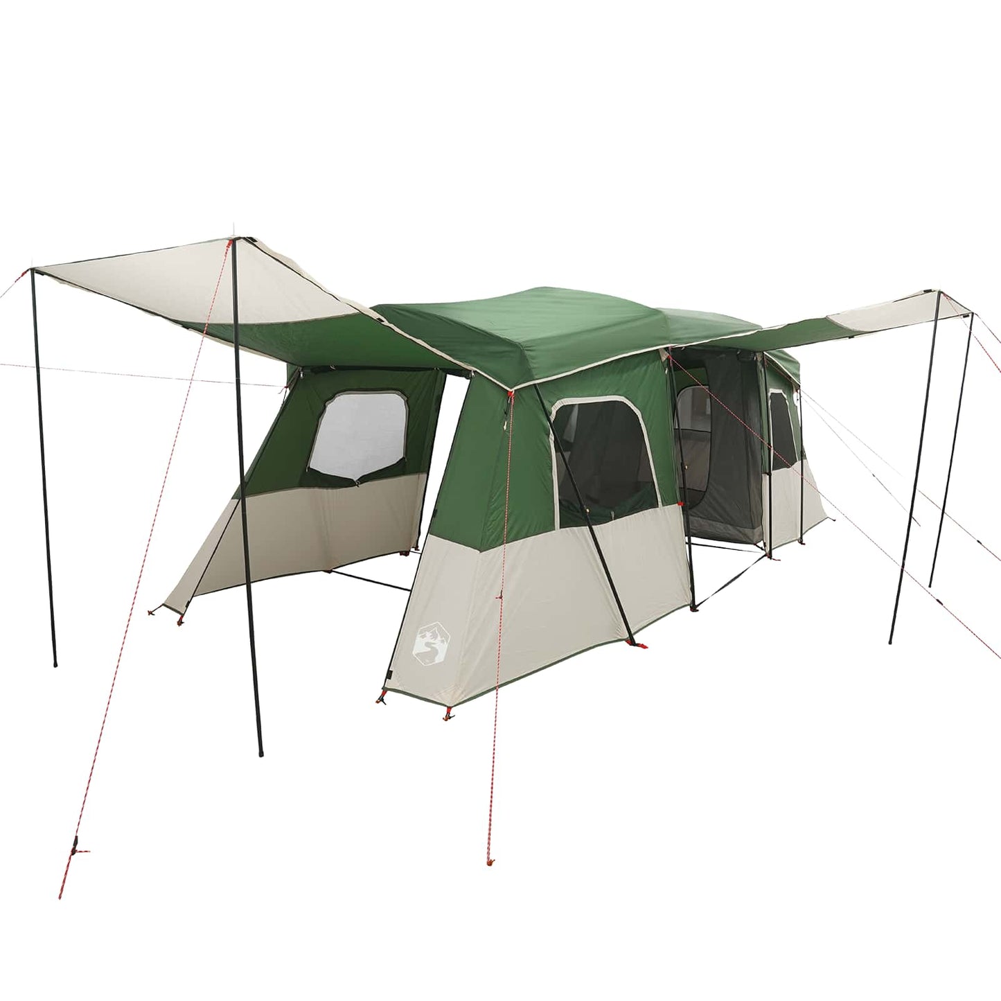 vidaXL Instant Tent with Rainfly Water-Resistant 3-Person Green