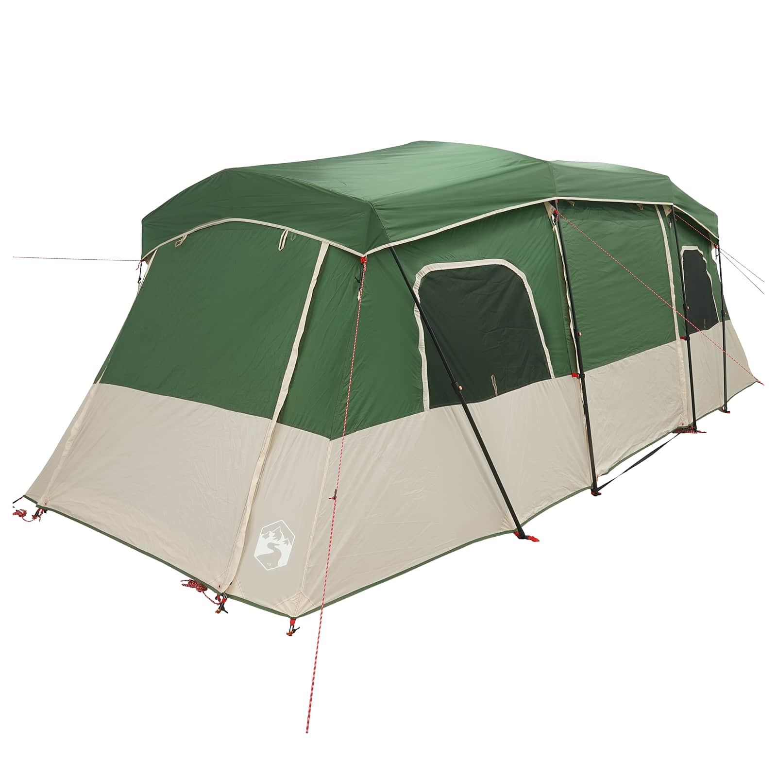 vidaXL Instant Tent with Rainfly Water-Resistant 3-Person Green