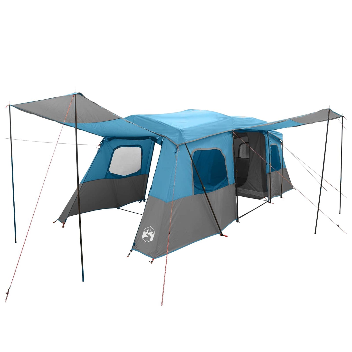 vidaXL Instant Tent with Rainfly Water-Resistant 3-Person Blue