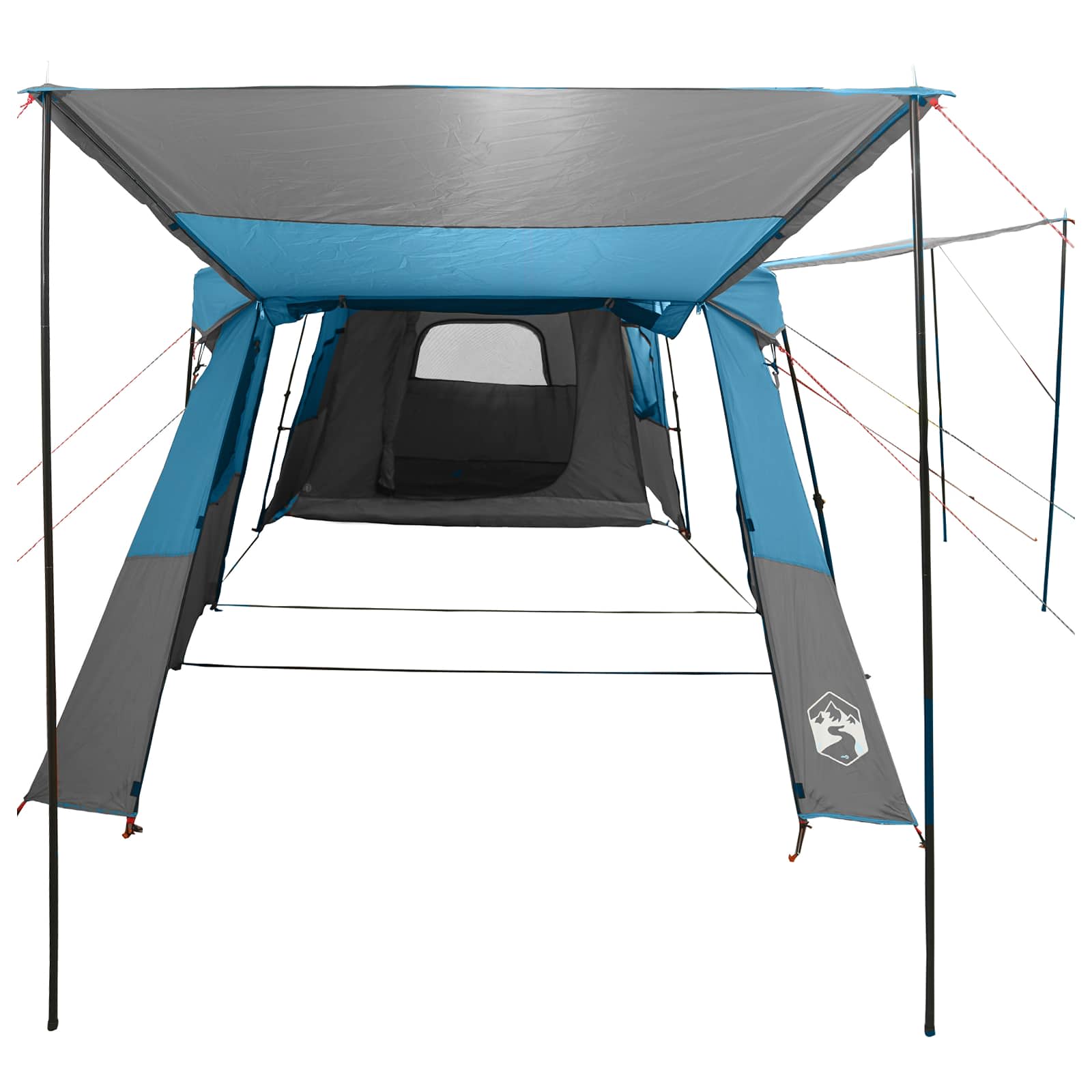 vidaXL Instant Tent with Rainfly Water-Resistant 3-Person Blue