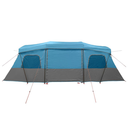 vidaXL Instant Tent with Rainfly Water-Resistant 3-Person Blue