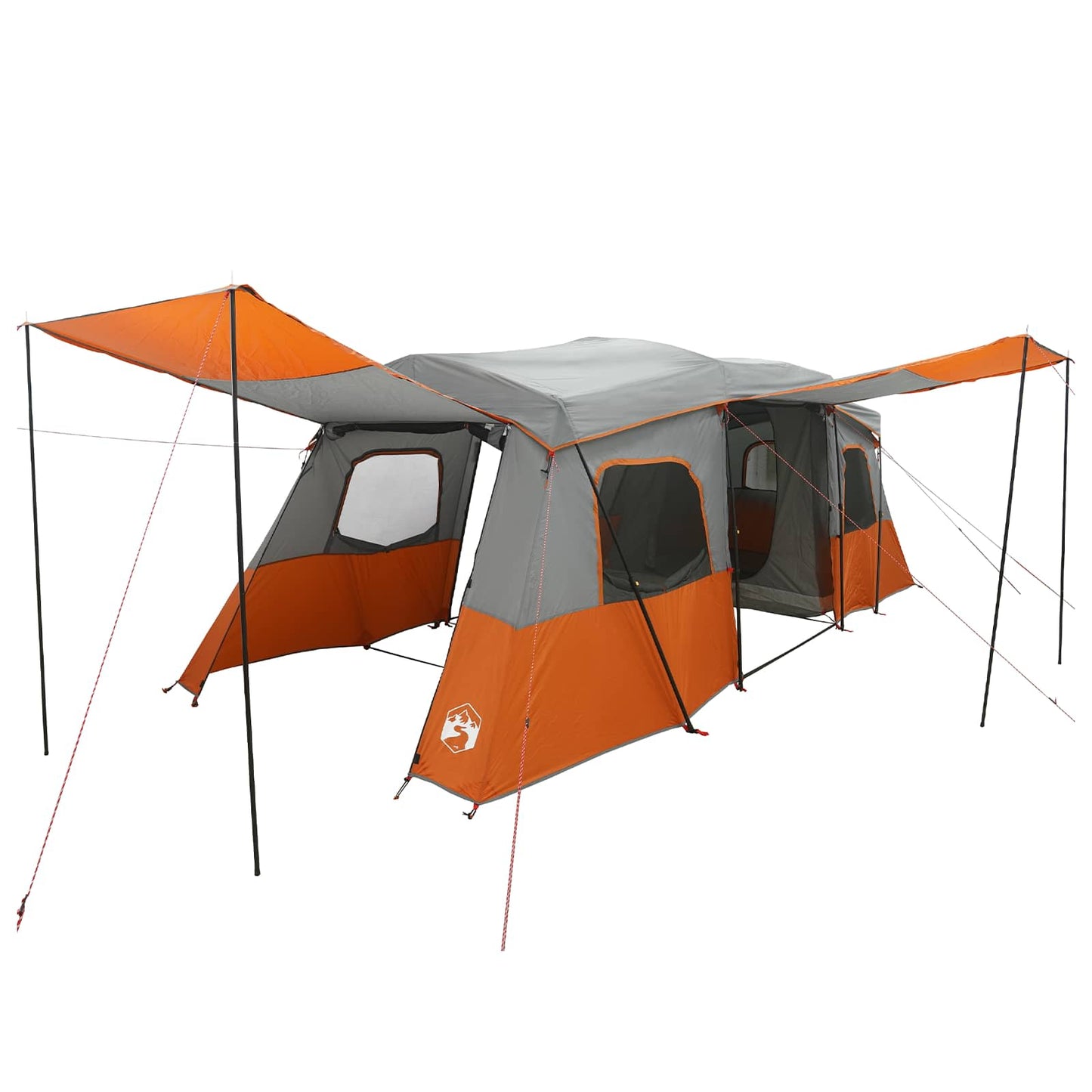 vidaXL Instant Tent with Rainfly Water-Resistant 3-Person - Grey