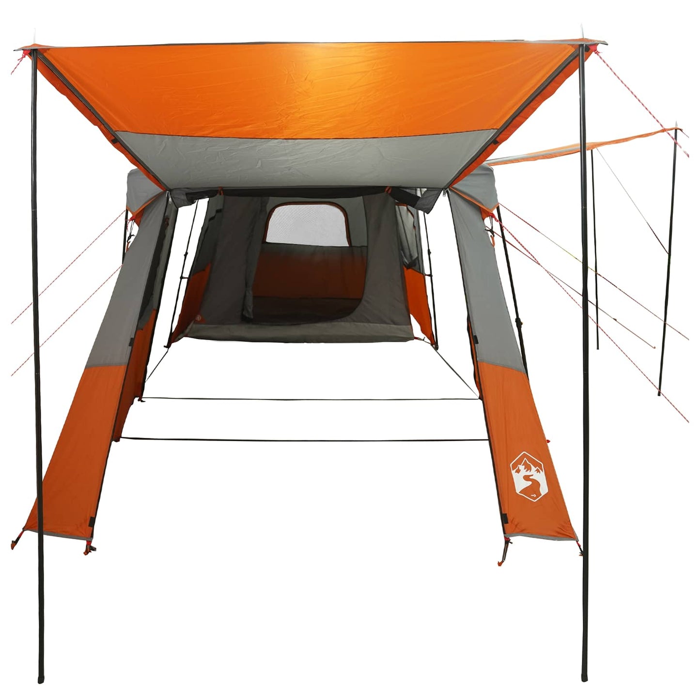 vidaXL Instant Tent with Rainfly Water-Resistant 3-Person - Grey