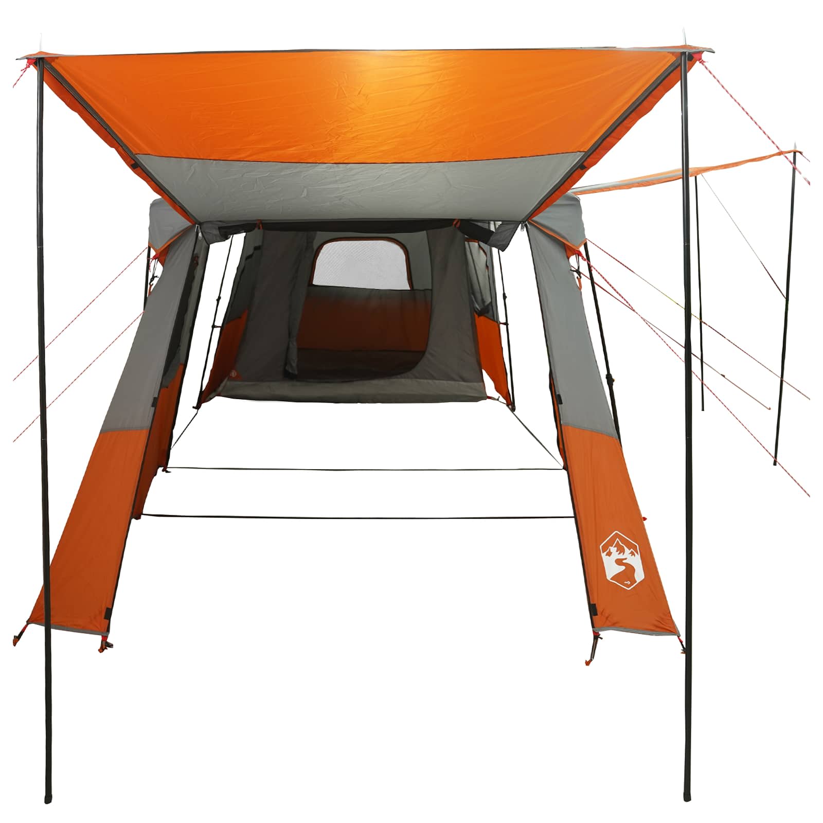 vidaXL Instant Tent with Rainfly Water-Resistant 3-Person - Grey
