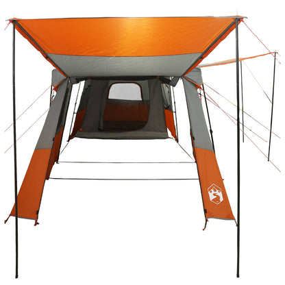 vidaXL Instant Tent with Rainfly Water-Resistant 3-Person - Grey