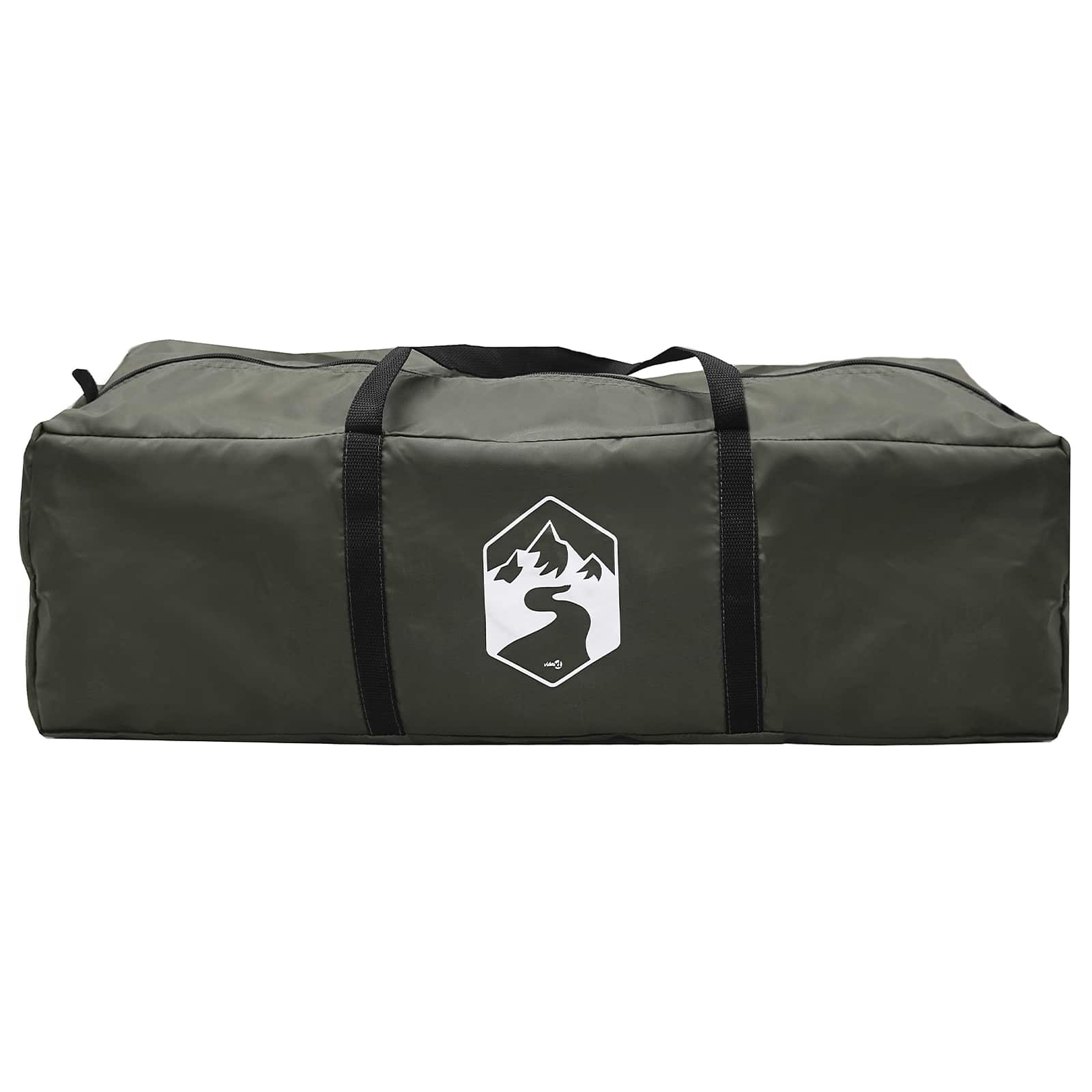 vidaXL Instant Tent with Rainfly Water-Resistant 3-Person Army Green
