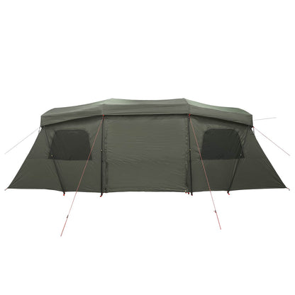 vidaXL Instant Tent with Rainfly Water-Resistant 3-Person Army Green