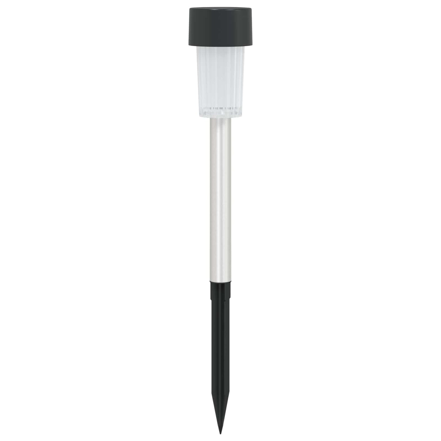vidaXL Outdoor Solar Lights with Ground Spike 12 pcs Warm White - Black - 29.5 cm