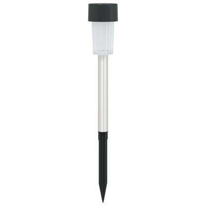 vidaXL Outdoor Solar Lights with Ground Spike 24 pcs Warm White - Black - 29.5 cm