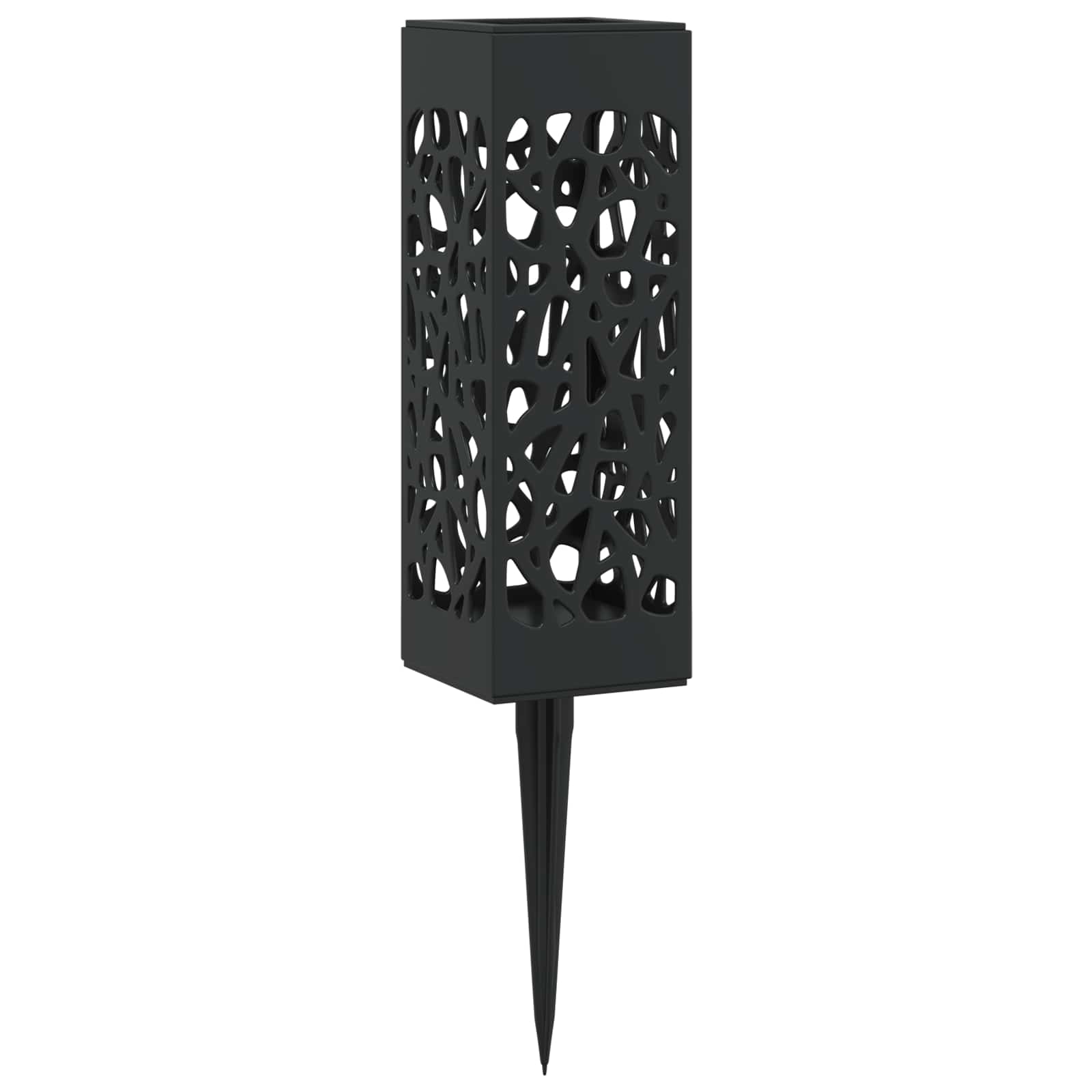 vidaXL Outdoor Solar Lights with Ground Spike 4 pcs Warm White 29 cm - Black