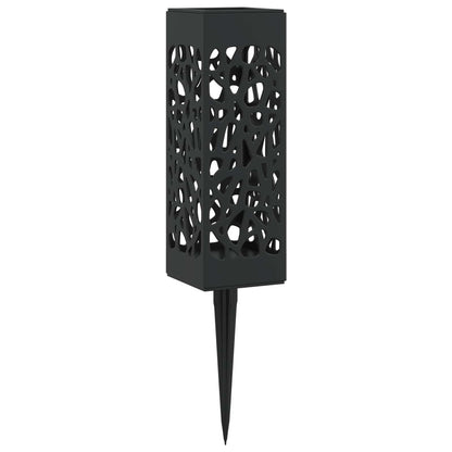 vidaXL Outdoor Solar Lights with Ground Spike 8 pcs Warm White 29 cm - Black