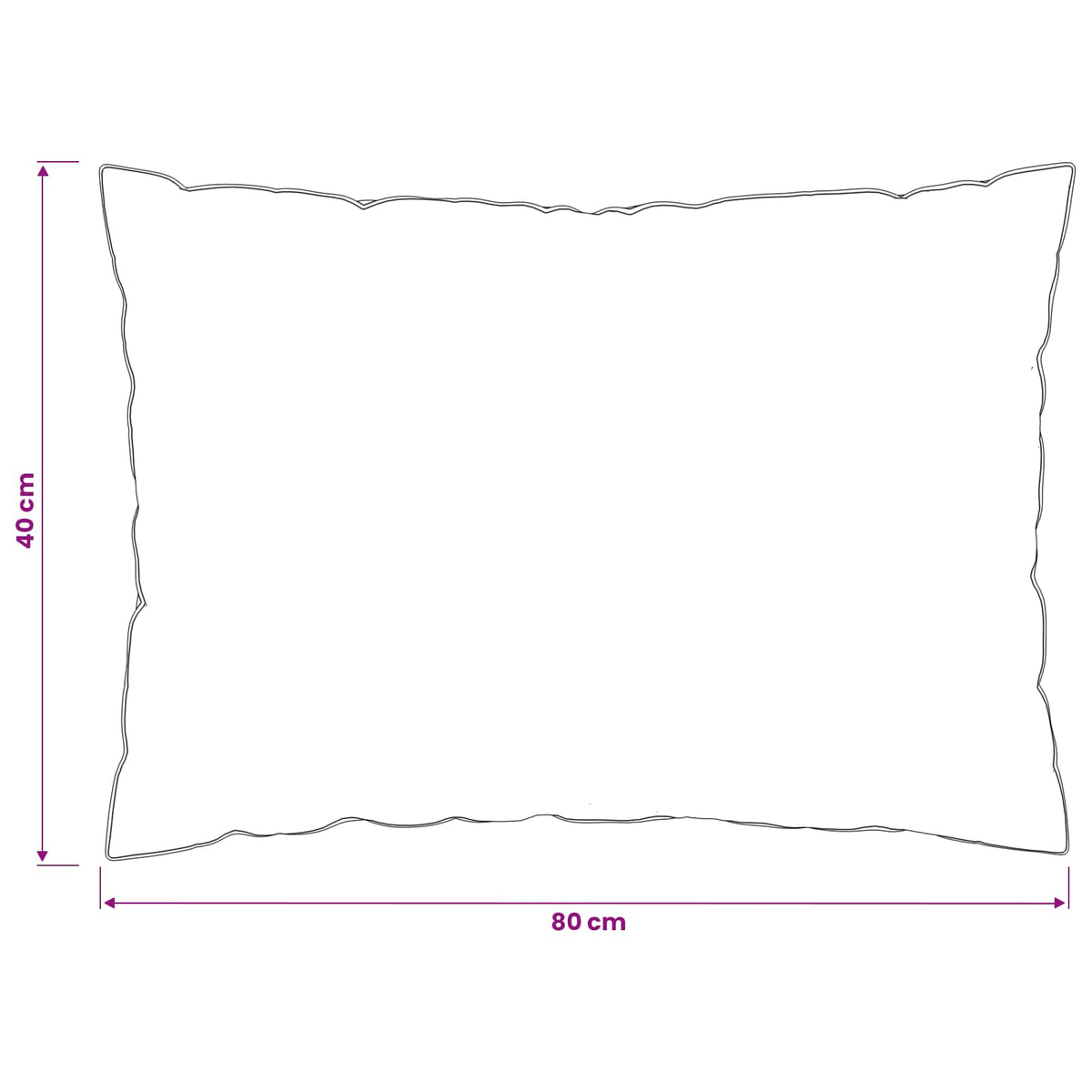 vidaXL Pillow FULDA 40 x 80 cm 100% Goose Down & Feather White