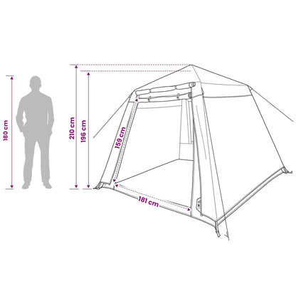 vidaXL Fishing Tent Quick Release 4-Person Light Camouflage - Multicolour - 42204