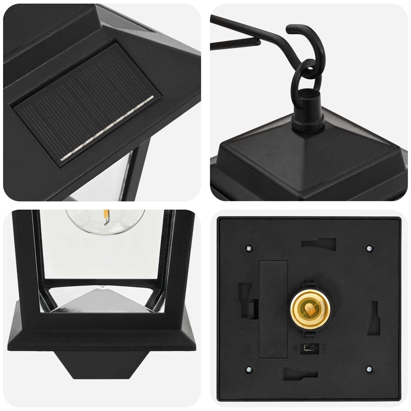 vidaXL Wall Mount Lamp with LED Bulb 2 pcs Black 19 x 14 x 25 cm