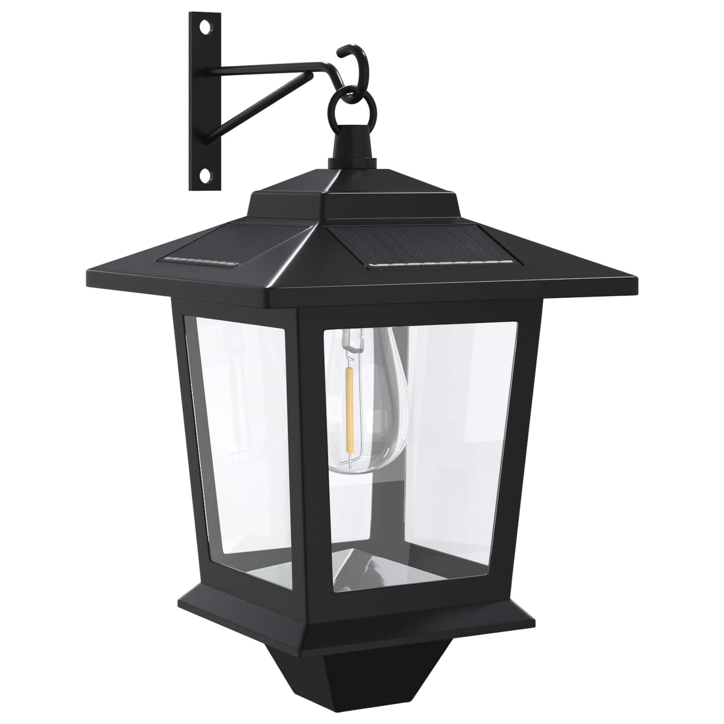 vidaXL Wall Mount Lamp with LED Bulb 2 pcs Black 19 x 14 x 25 cm