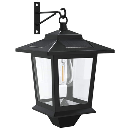 vidaXL Wall Mount Lamp with LED Bulb 2 pcs Black 19 x 14 x 25 cm