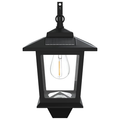 vidaXL Wall Mount Lamp with LED Bulb 2 pcs Black 19 x 14 x 25 cm