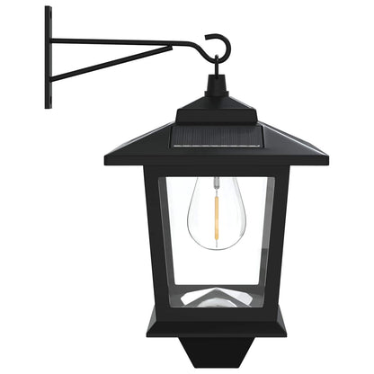vidaXL Wall Mount Lamp with LED Bulb 2 pcs Black 19 x 14 x 25 cm