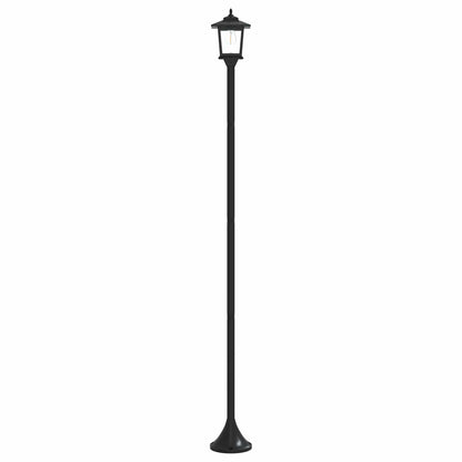 vidaXL Lamp Post Set with LED Bulb 2 pcs Black 16 x 16 x 156 cm