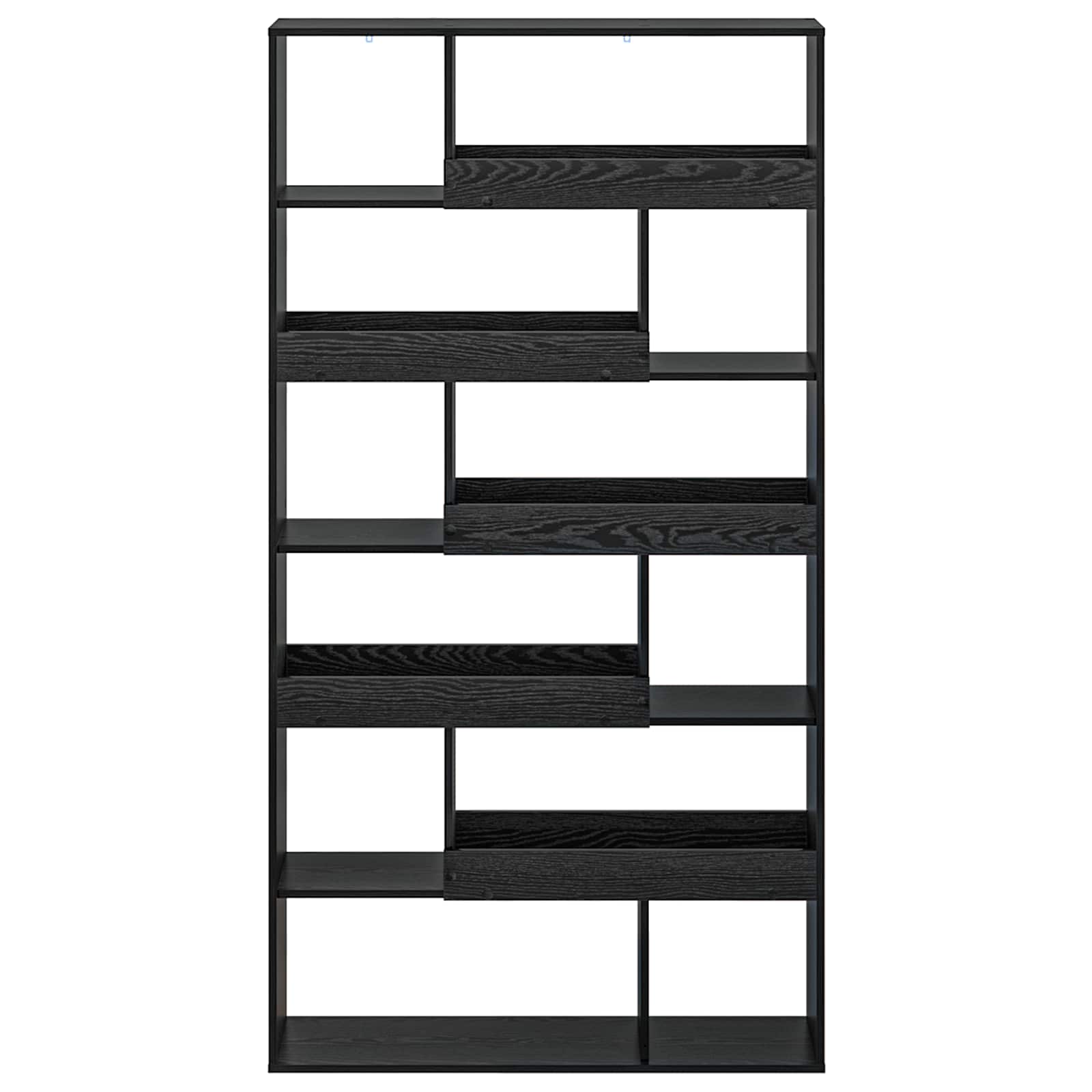 vidaXL Book Shelf 100 x 33 x 156.5 cm Engineered Wood Black oak - 57393
