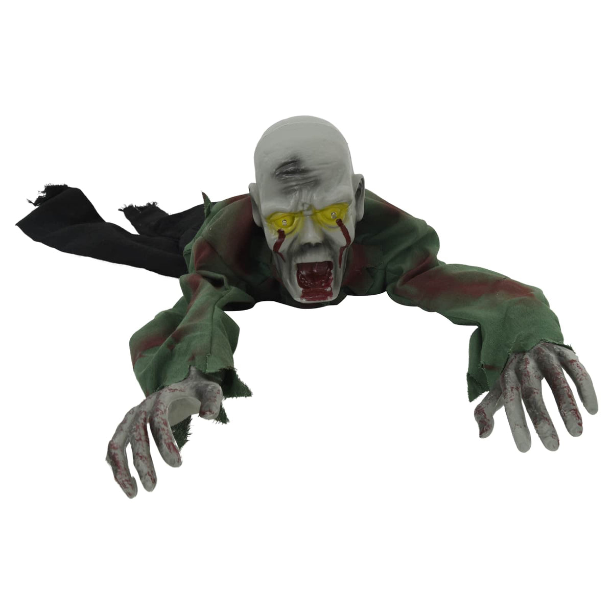 vidaXL Halloween Crawling Zombie SPOOKA Green 110 x 50 x 21 cm - Gre