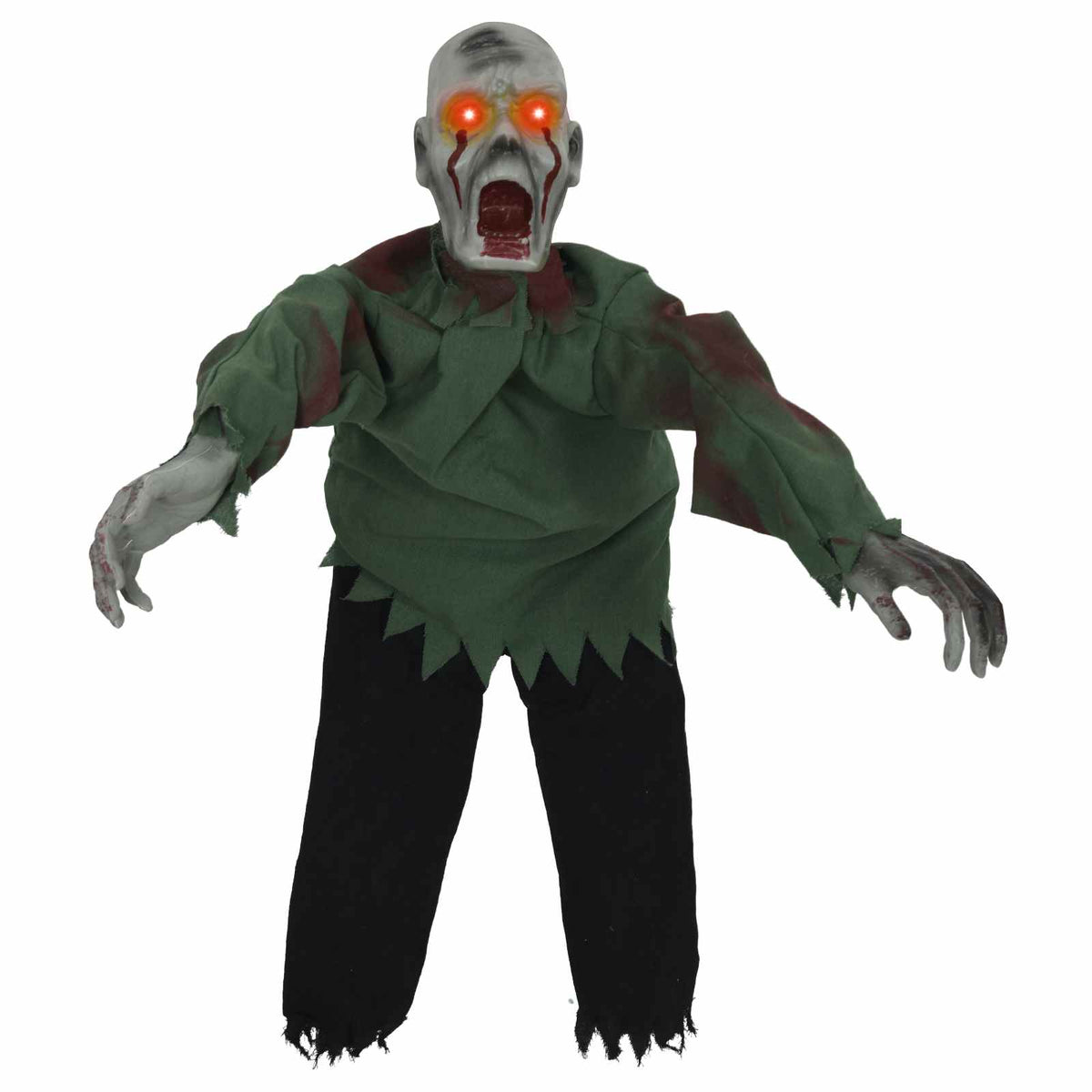 vidaXL Halloween Crawling Zombie SPOOKA Green 110 x 50 x 21 cm - Gre