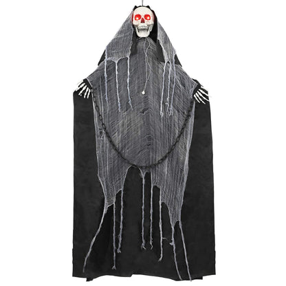 vidaXL Halloween Hanging Grim Reaper SPOOKA Black 112 x 164 cm - 69077