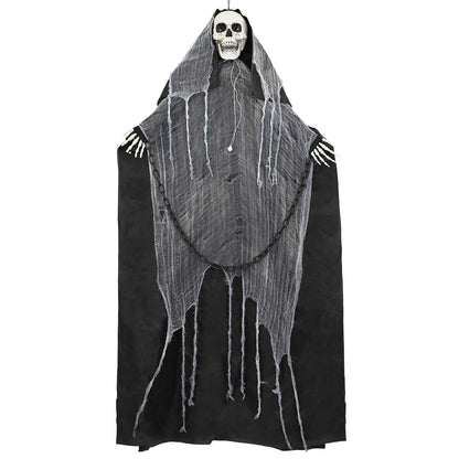 vidaXL Halloween Hanging Grim Reaper SPOOKA Black 112 x 164 cm - 69077