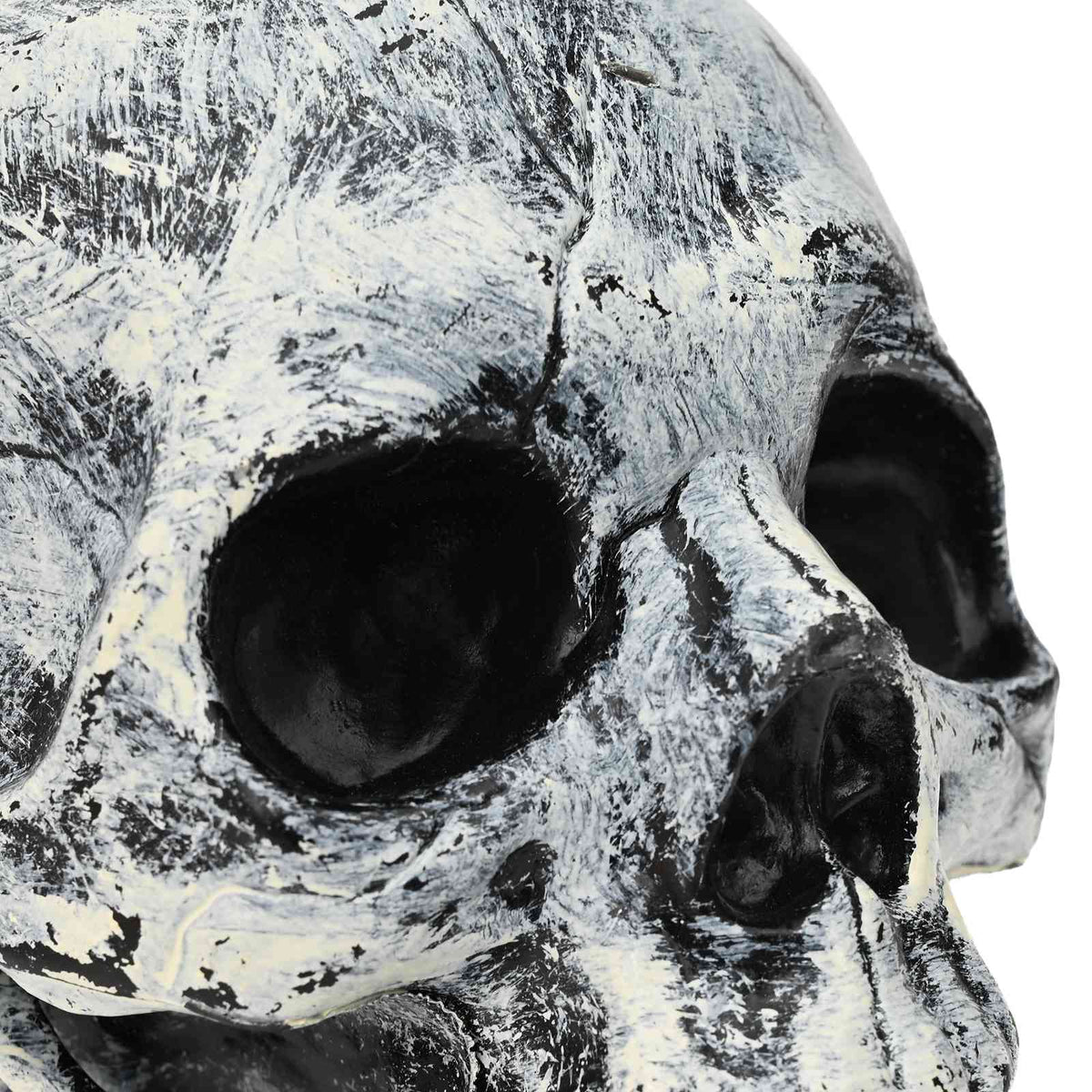 vidaXL Halloween Skull SPOOKA 2 pcs White 12 x 15 x 17.5 cm Plastic
