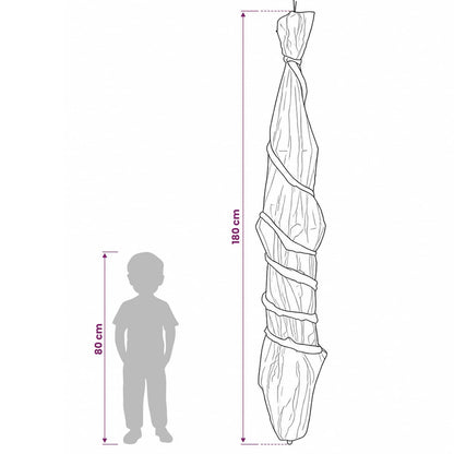 vidaXL Hanging Cocoon Corpse SPOOKA Green 180 cm Foam and Fabric - Gre