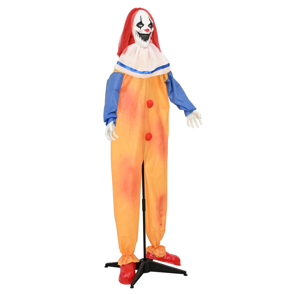 vidaXL Halloween Scary Clown SPOOKA Yellow and Blue 126.5 x 180 cm - 69093