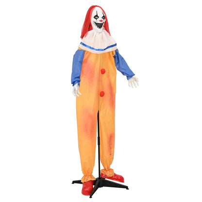 vidaXL Halloween Scary Clown SPOOKA Yellow and Blue 126.5 x 180 cm - 69093