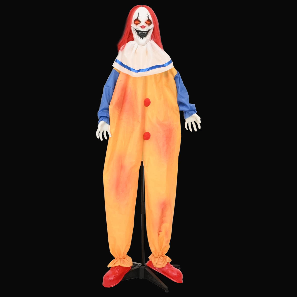 vidaXL Halloween Scary Clown SPOOKA Yellow and Blue 126.5 x 180 cm - 69093