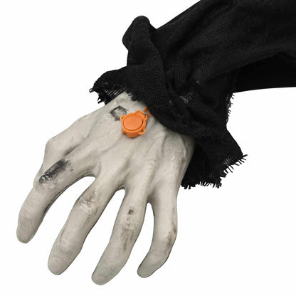 vidaXL Halloween Decoration Zombie SPOOKA Black 41 x 130 x 24 cm