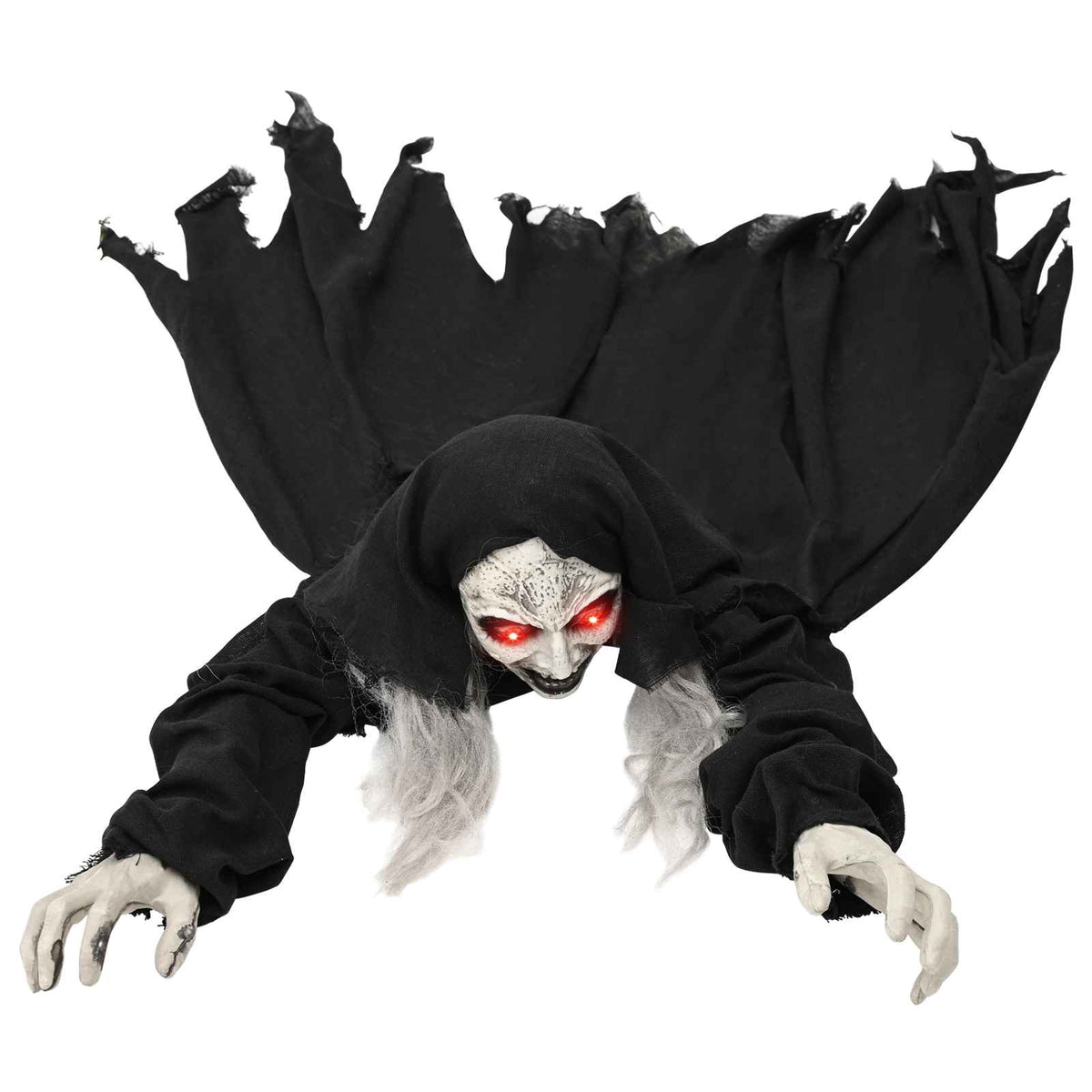 vidaXL Halloween Decoration Zombie SPOOKA Black 41 x 130 x 24 cm