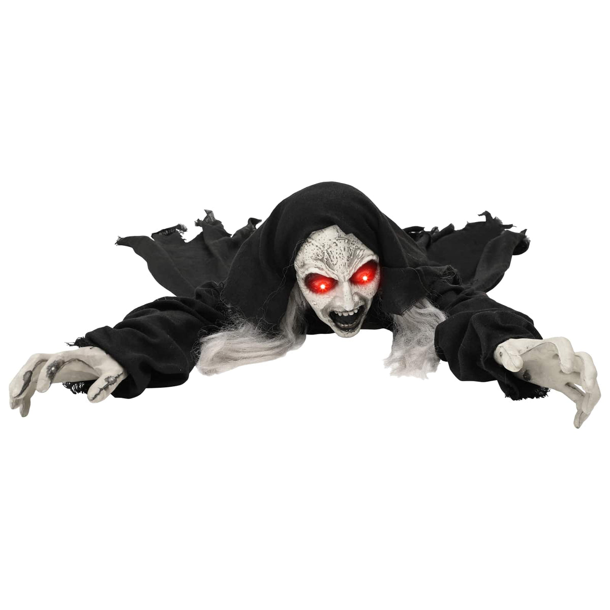 vidaXL Halloween Crawling Zombie SPOOKA Black 41 x 130 x 24 cm