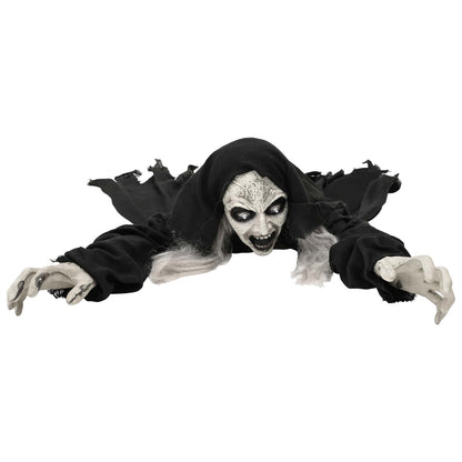 vidaXL Halloween Crawling Zombie SPOOKA Black 41 x 130 x 24 cm