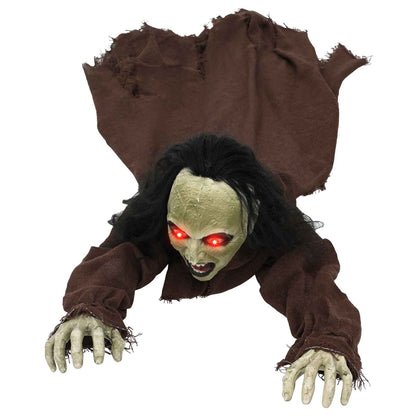vidaXL Halloween Decoration Zombie SPOOKA Brown 51 x 130 x 24 cm