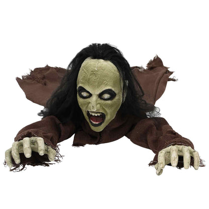 vidaXL Halloween Crawling Zombie SPOOKA Brown 51 x 130 x 24 cm