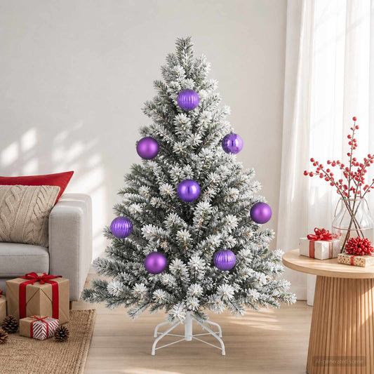 vidaXL Christmas Ball Set XXL 3 pcs Lilac Dia. 25 cm Plastic