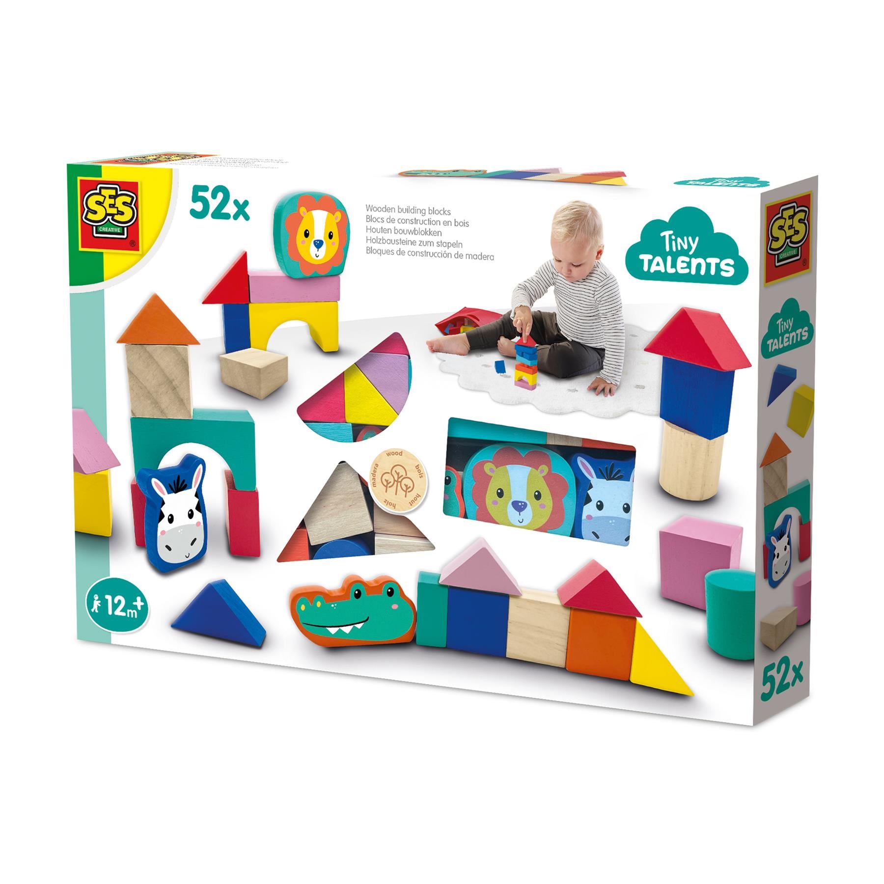 Wooden building blocks