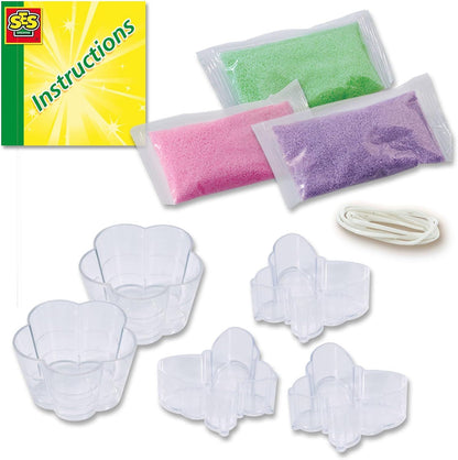 Sand wax candles
