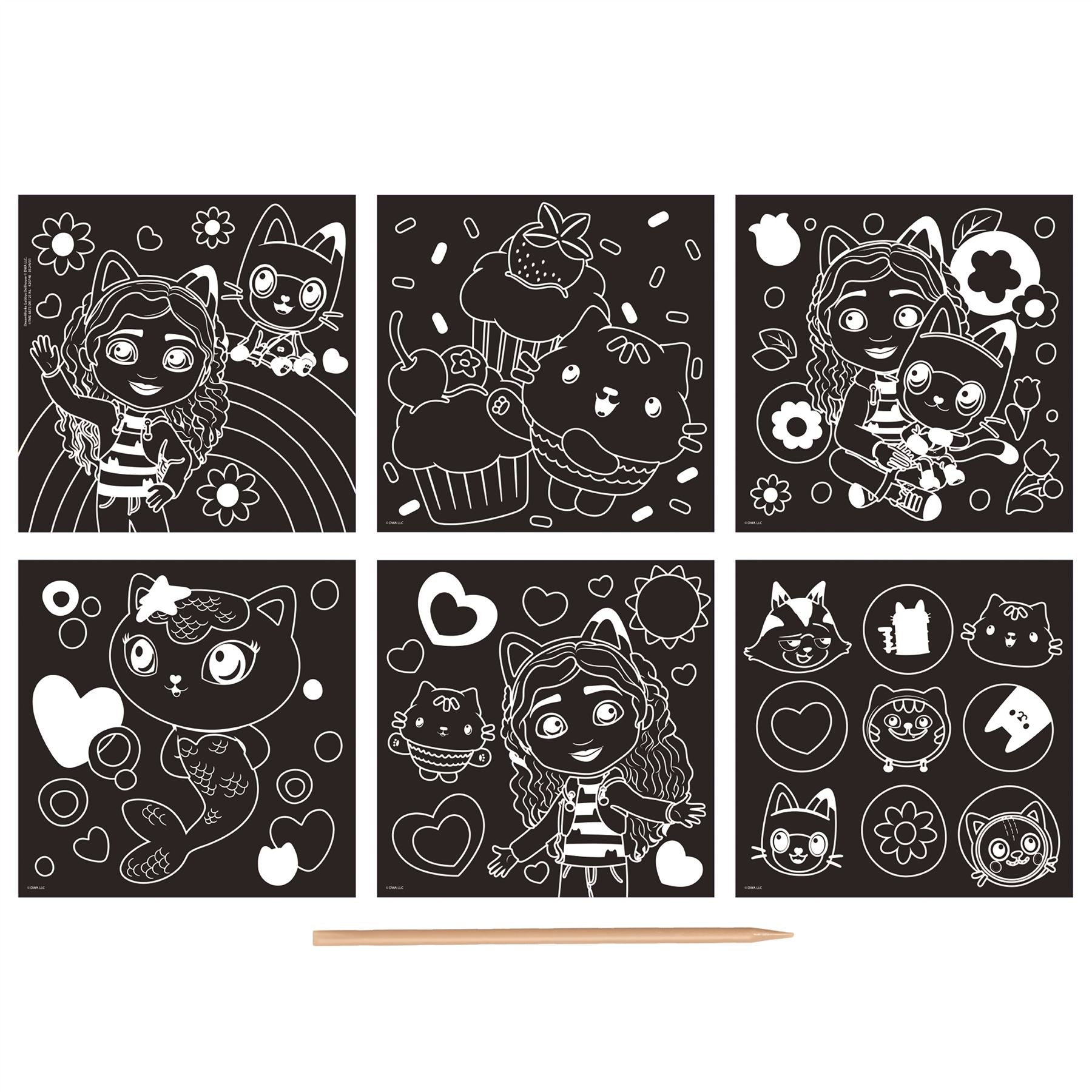 Gabby Dollhouse 6 Scratch cards