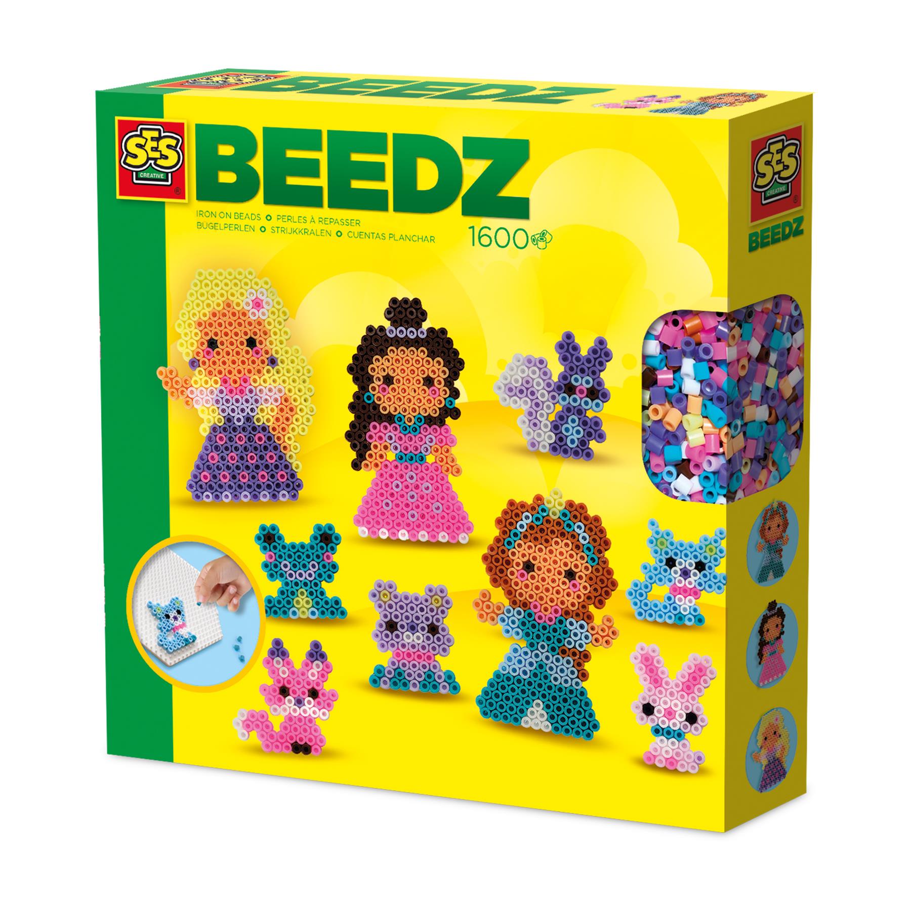 Iron on beads - Princesses and animal friends - 17523